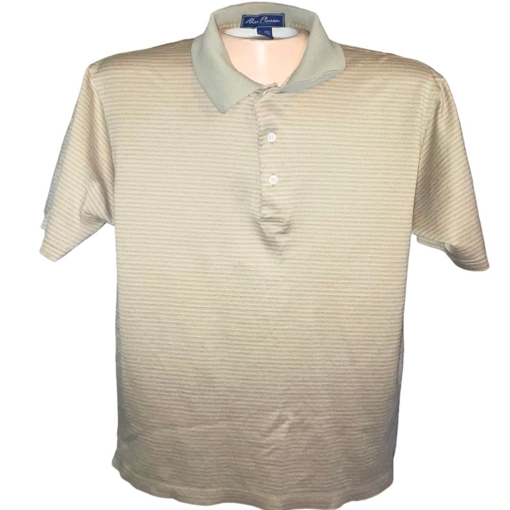 Alan Flusser Golf men's short sleeve polo sage green Medium‎